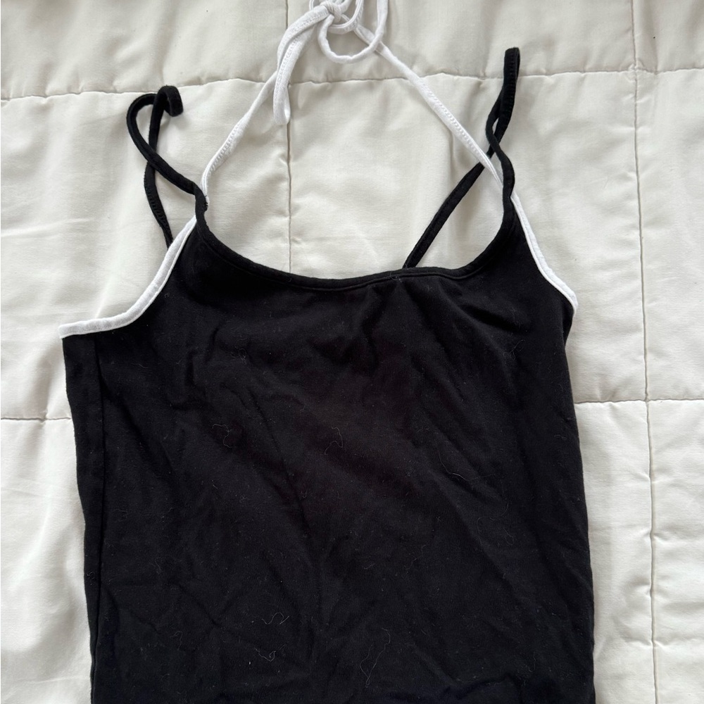 Urban Outfitters Black Camisole with White Trim
